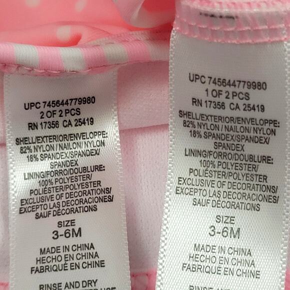 Little Me Baby Girls Swimsuit Set Size 3-6 Months New with Tags - Picture 6 of 8